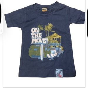 Charlie Rocket Mini Baby Boy T-Shirt size 3 months On The Move